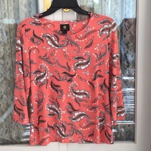 Paisley JM Collection Petite S top